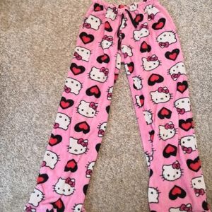 Hello Kitty pink pajama pants size small